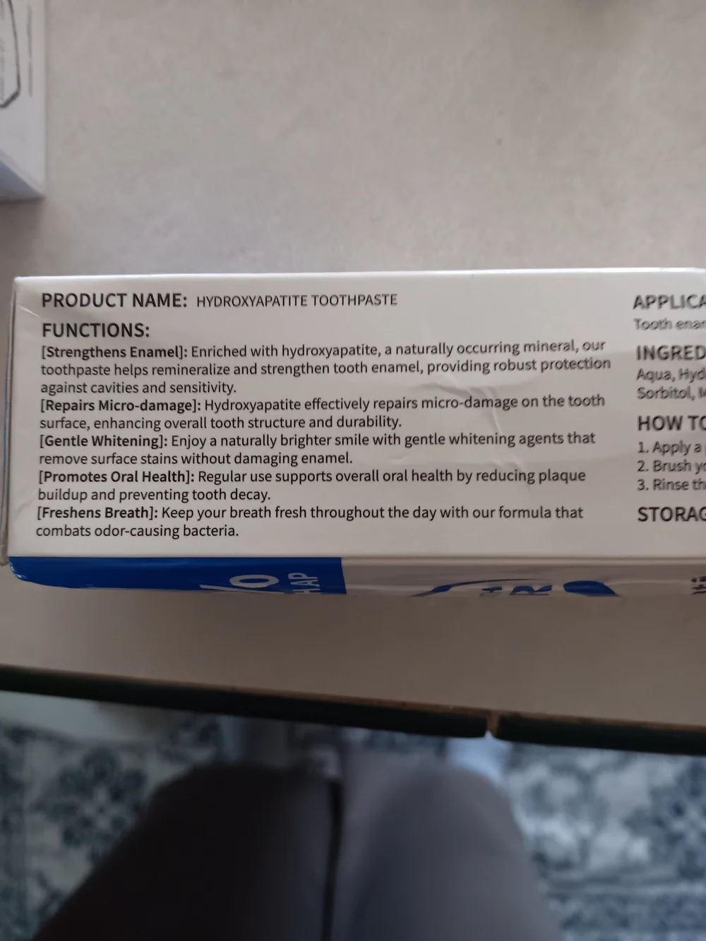 White Tooth Repair Hydroxyapatite Toothpaste